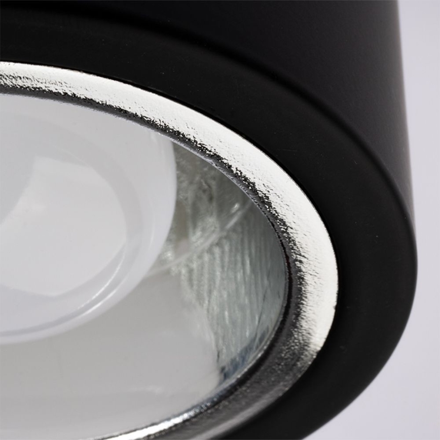 Spot JUPITER 1xE27/20W/230V diameter 13 cm zwart