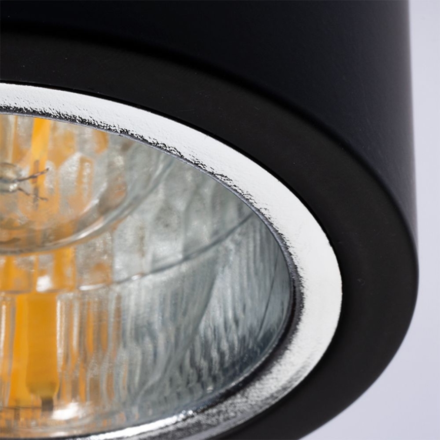 Spot JUPITER 1xE27/20W/230V diameter 13 cm zwart