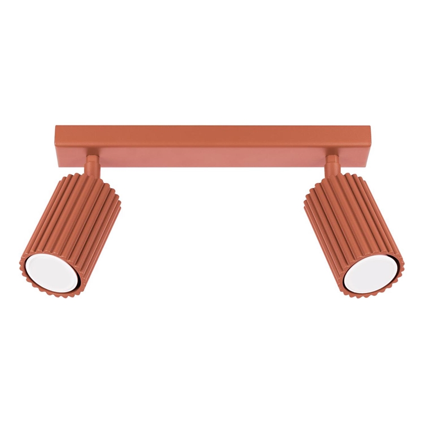 Spot KARBON 2xGU10/10W/230V rood