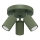 Spot KARBON 3xGU10/10W/230V groen