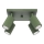 Spot KARBON 4xGU10/10W/230V groen