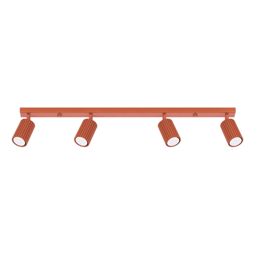 Spot KARBON 4xGU10/10W/230V rood