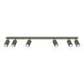Spot KARBON 6xGU10/10W/230V groen