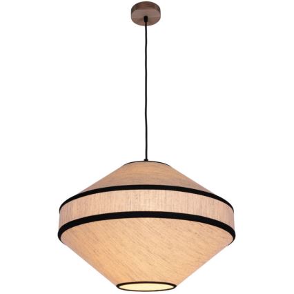 Hanglamp aan een koord AMIGO 1xE27/60W/230V eiken – FSC gecertificeerd