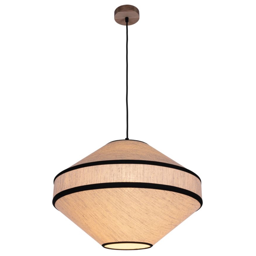 Hanglamp aan een koord AMIGO 1xE27/60W/230V eiken – FSC gecertificeerd