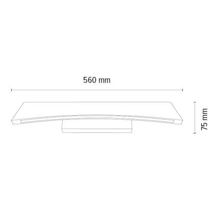 Dimbare LED wandverlichting ZIAD LED/6,5W/230V eiken – FSC gecertificeerd