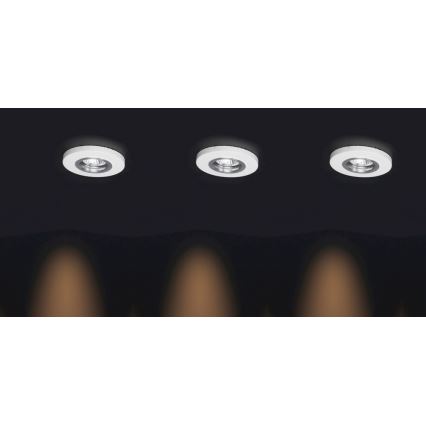 SET 3x LED Hang plafondverlichting VITAR 3xGU10/5W/230V beton - FSC gecertificeerd