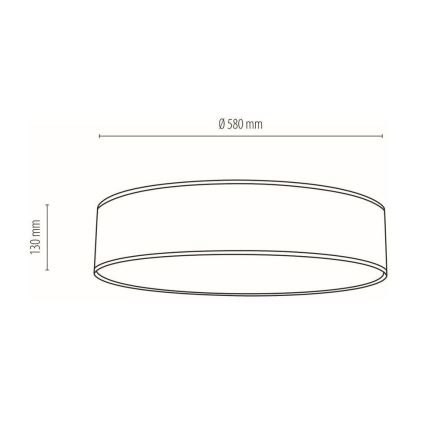 Plafondlamp BOHO 4xE27/25W/230V diameter 58 cm wit – FSC gecertificeerd