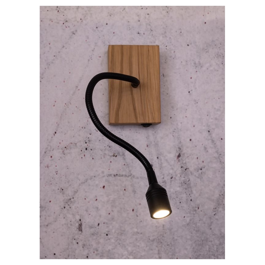 Wandlamp LECTOR LED/2,5W/230V eiken – FSC gecertificeerd