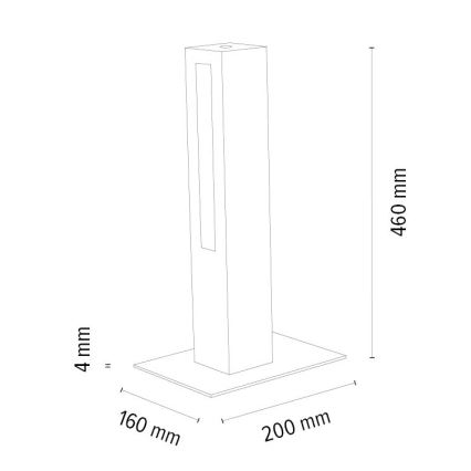 Dimbare LED tafellamp LEON LED/9W/230V eiken – FSC gecertificeerd