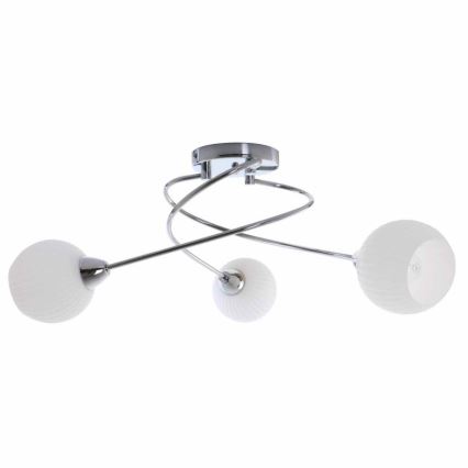 Vervangende lampenkap voor kroonluchter PAVIA diameter 13,5 cm wit