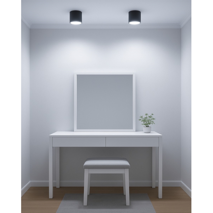 Spot LED 10W/230V 3000/4000/6400K Ø 12 cm noir