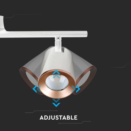 Spot LED 3xLED/5W/230V 3000K blanc