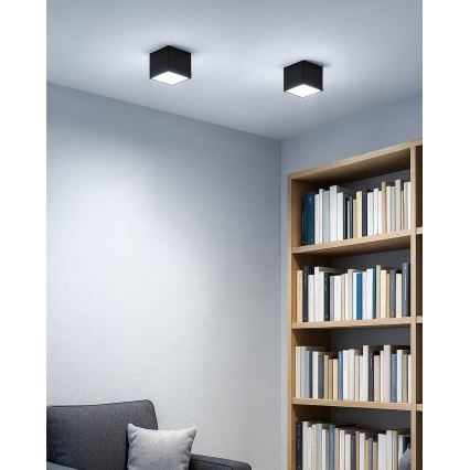 Spot LED/5W/230V 3000/4000/6400K 7,5x7,5 cm noir