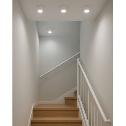 Spot LED/5W/230V 3000/4000/6400K Ø 7,5 cm blanc