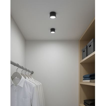 Spot LED/5W/230V 3000/4000/6400K Ø 7,5 cm noir