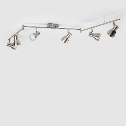 Spot LED 6xE14/5W/230V, finition chrome mat