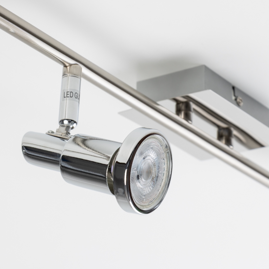 Spot LED 6xGU10/5W/230V chromé brillant