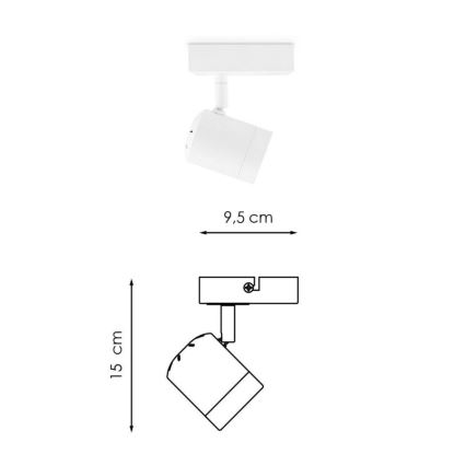 Spot LED à intensité variable MANU 1xGU10/5,8W/230V blanc