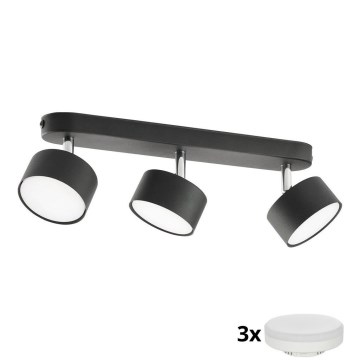 Spot LED CLARK 3xGX53/10W/230V noir