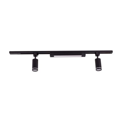 Spot LED dans le système de rails TRACER 2xGU10/10W/230V + LED/20W 1 m noir