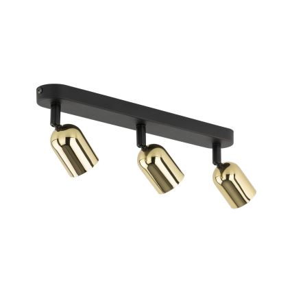 Spot LED encastrable RGBW dimmable TOP 3xGU10/6,5W/230V 2700-6500K noir/doré