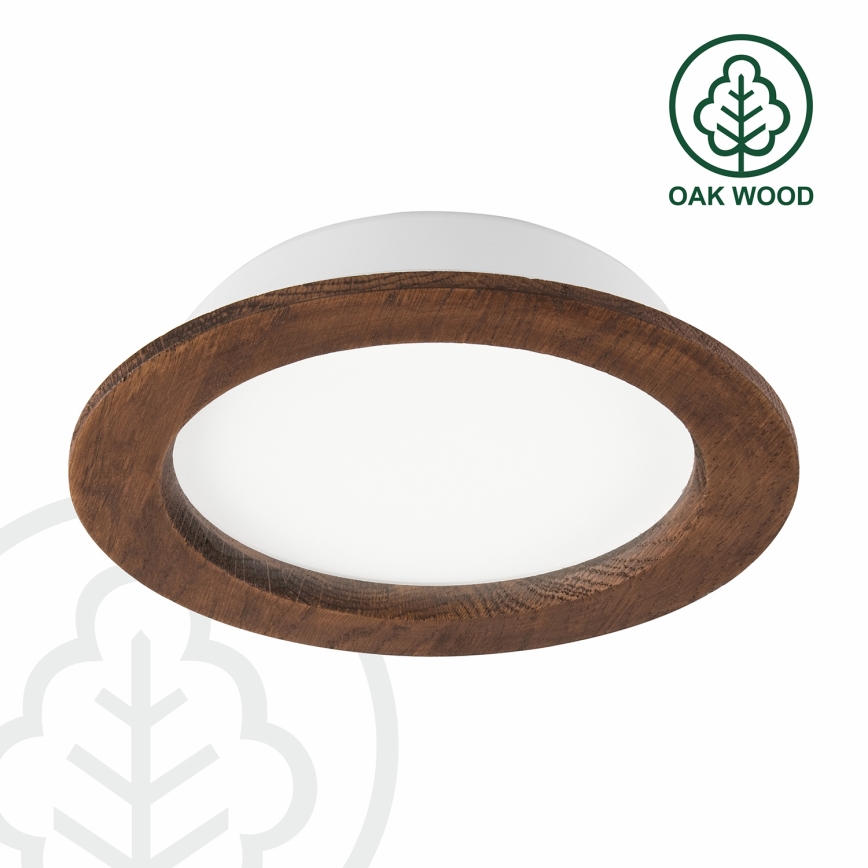 Plafonnier LED encastré WOODY SPOT LED/16,5W/230V 4000K cerisier Ø 18,5 cm