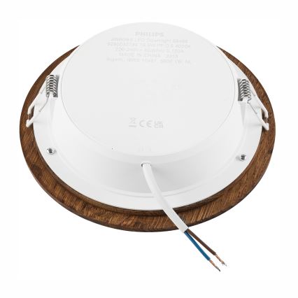 Plafonnier LED encastré WOODY SPOT LED/16,5W/230V 4000K cerisier Ø 18,5 cm