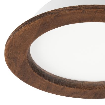 Plafonnier LED encastré WOODY SPOT LED/16,5W/230V 4000K cerisier Ø 18,5 cm