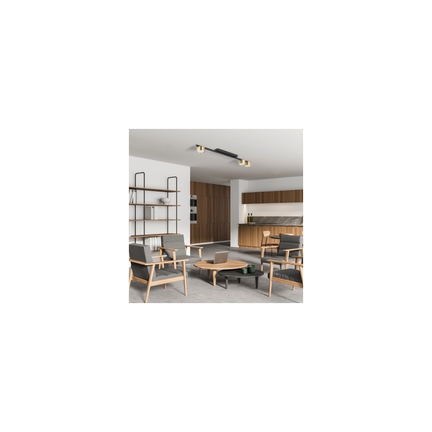Spot LED LOGAN 3xGU10/10W/230V noir/doré