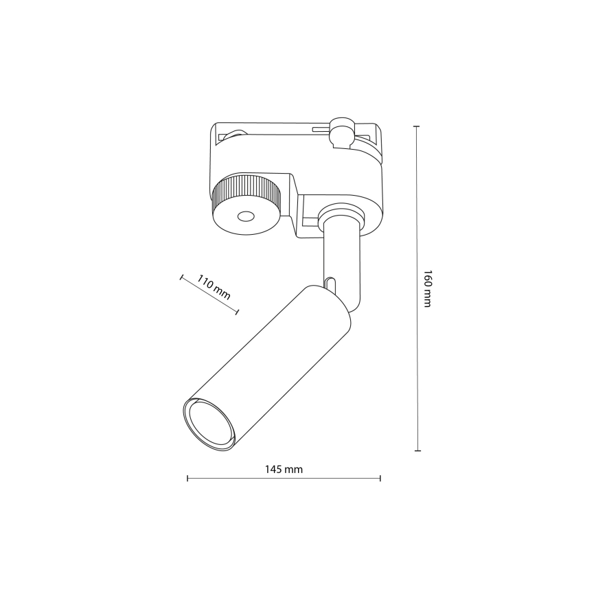 Spot LED pour système de rail monophasé LAGOS 1xG9/3W/230V doré/noir