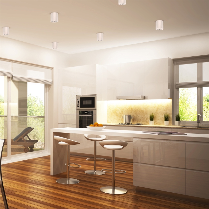 Spot LED RGBW dimmable JUPITER 1xE27/6,5W/230V 2700-6500K Wi-Fi Ø 13 cm blanc