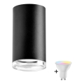 Spot LED RGBW dimmable pour salle de bains TURYN 1xGU10/6,5W/230V 2700-6500K Wi-Fi IP44 noir