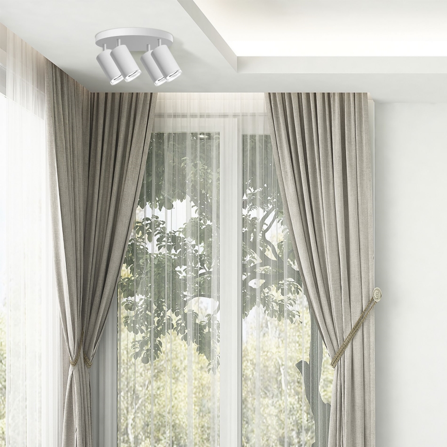 Spot LED RGBW dimmable pour salle de bains TURYN 4xGU10/6,5W/230V 2700-6500K Wi-Fi IP44 blanc