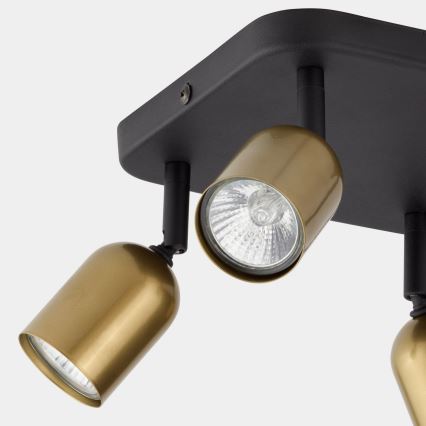 Spot LED RGBW dimmable TOP 4xGU10/6,5W/230V 2700-6500K doré/noir