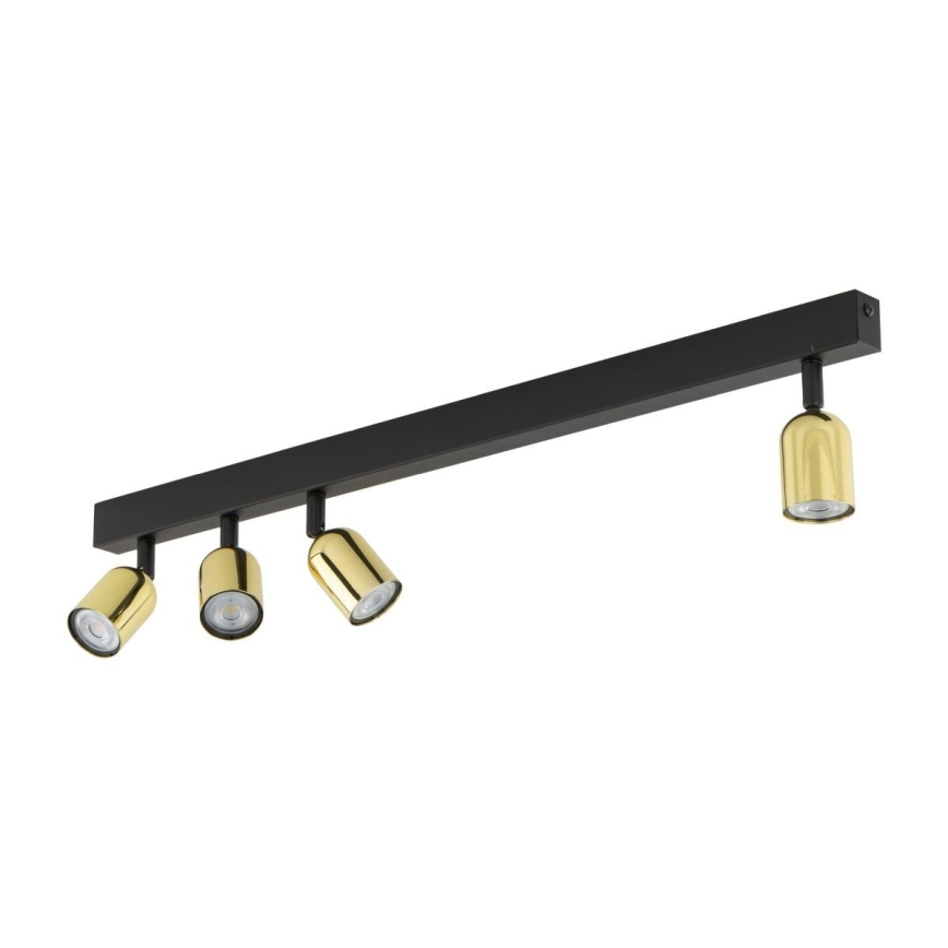 Spot LED RGBW dimmable TOP 4xGU10/6,5W/230V 2700-6500K noir/doré