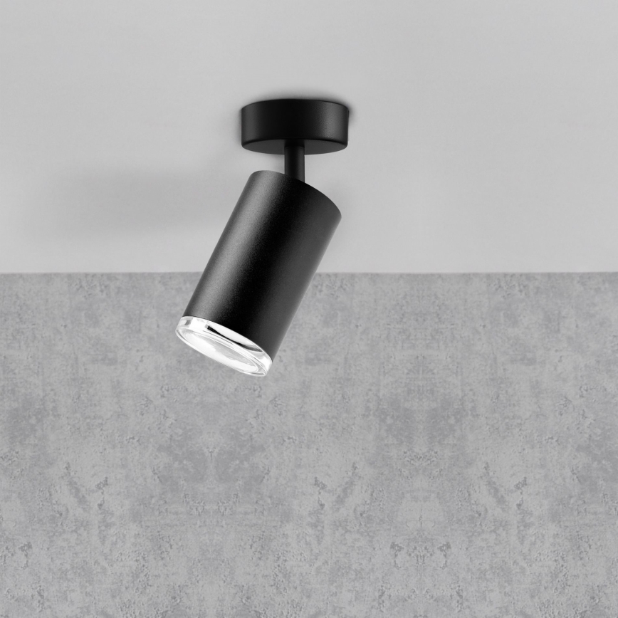 Spot LED RGBW dimmable pour salle de bains TURYN 1xGU10/6W/230V 3000K Wi-Fi IP44 noir