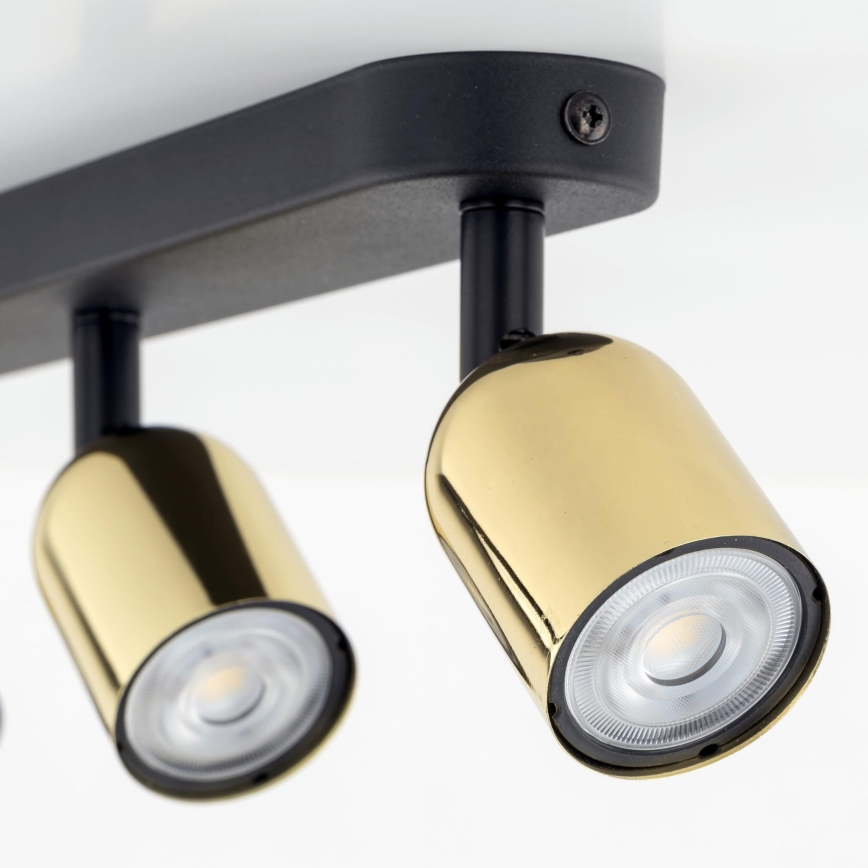 Spot LED TOP 3xGU10/10W/230V noir/doré