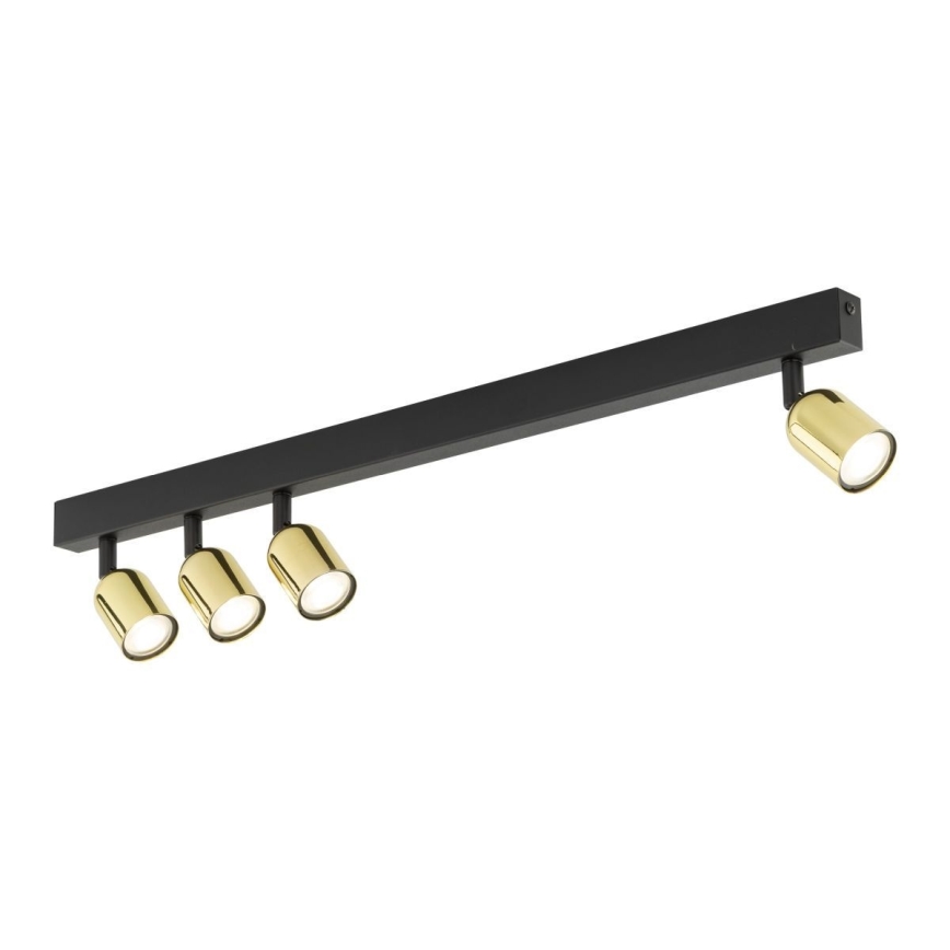 Spot LED TOP 4xGU10/10W/230V noir/doré