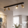 Spot LED TOP 4xGU10/10W/230V noir/or