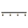 Spot LED TUBSSON 4xGU10/4,8W/230V noir/doré
