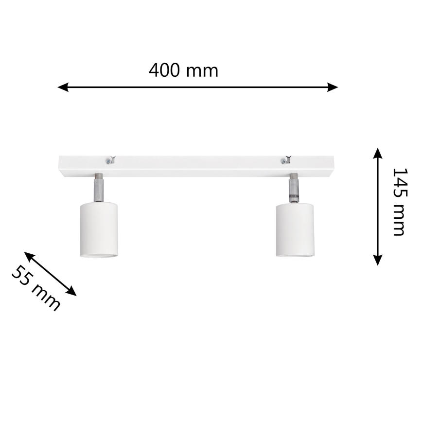 Spot LED TUNE 2xGU10/4,8W/230V blanc
