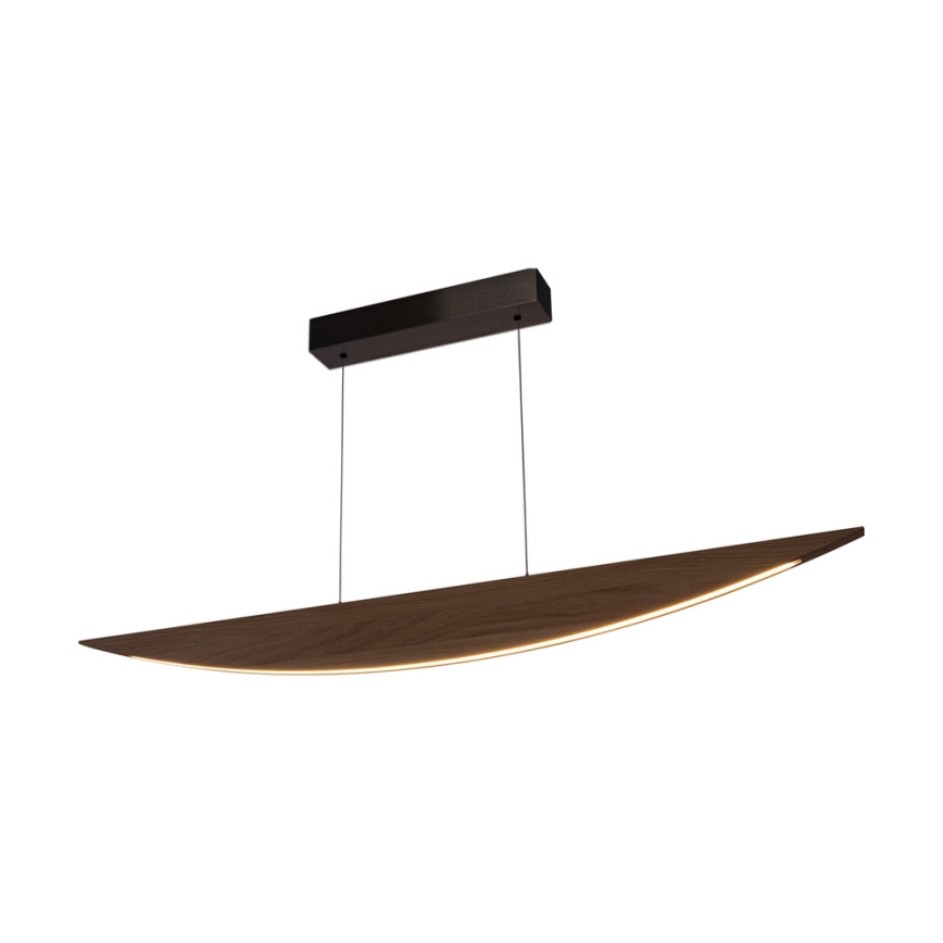 Dimbare LED hanglamp aan een koord DUBAI LED/14W/230V eiken