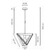 Suspension filaire TRIGONON 1xE27/60W/230V chêne mat - certifié FSC