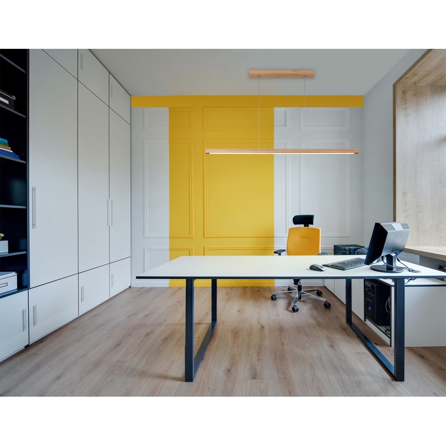 LED dimbare hanglamp aan kabel SMAL LED/15W/230V eiken