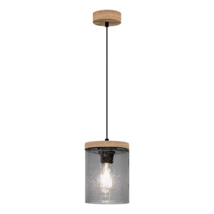 Hanglamp aan een koord MONSUN 1xE27/60W/230V grenen