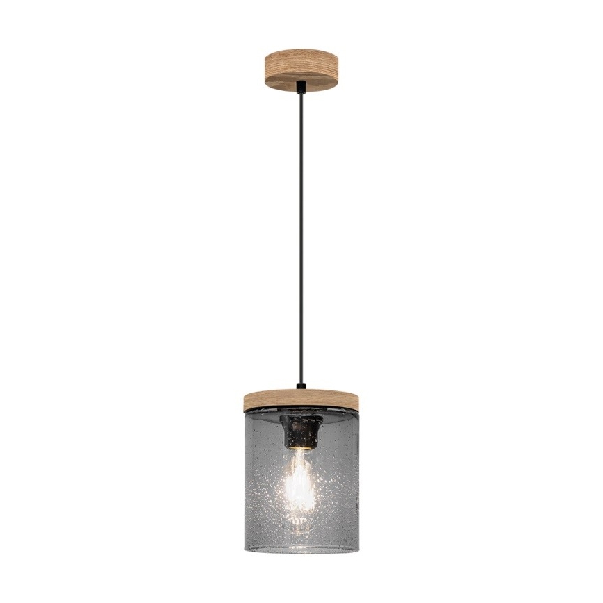 Hanglamp aan een koord MONSUN 1xE27/60W/230V grenen