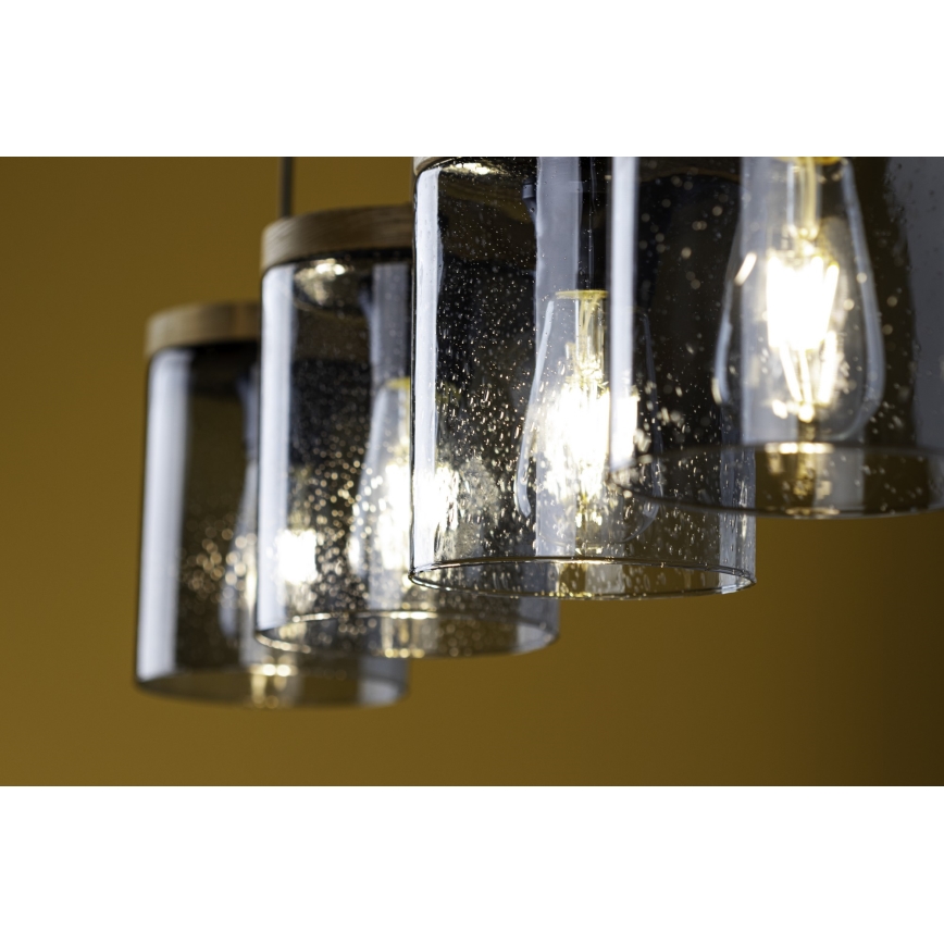 Hanglamp aan een koord MONSUN 1xE27/60W/230V grenen