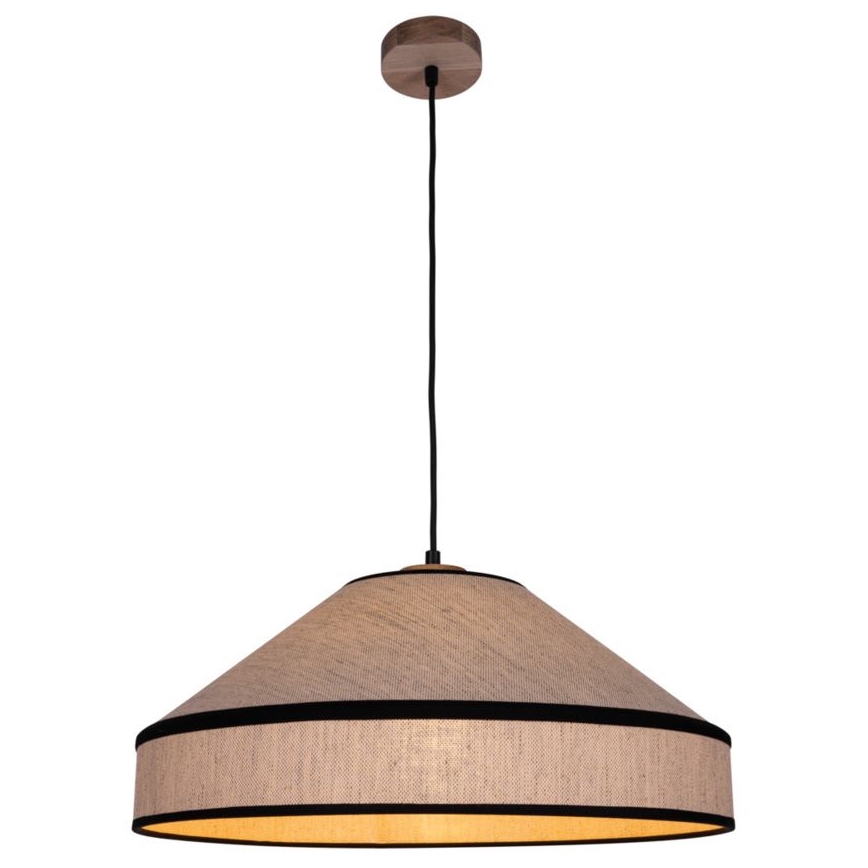 Suspension AMIGO sur câble, 1xE27/60W/230V, finition chêne