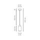 Suspension filaire BOSCO 1xE27/60W/230V - certifié FSC